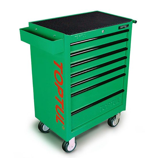 جعبه ابزار 227 پارچه 7 کشو سبز تاپ تول GCAI0001