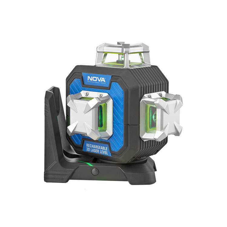 تراز لیزری شارژی سه بعدی 360 درجه سبز (compact) برند نووا مدل 2671G