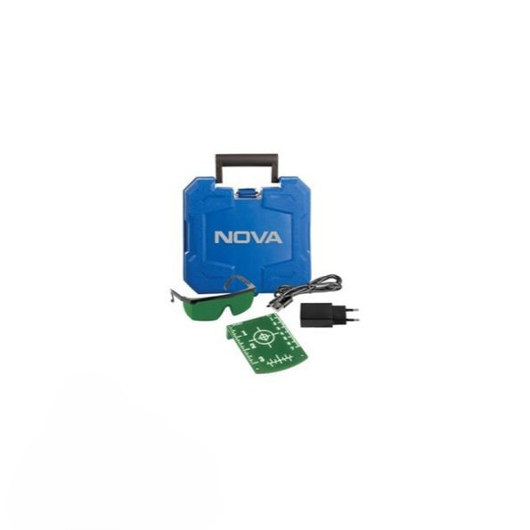 تراز لیزری شارژی سه بعدی 360 درجه سبز (compact) برند نووا مدل 2671G