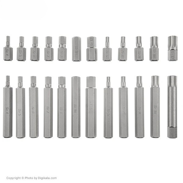 جعبه بیت 1/2 اینچ و 3/8 اینچ 40 پارچه 6 گوش ستاره ای برند نووا مدل 6562